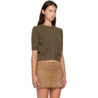 KHAITE Khaki Nora Cardigan