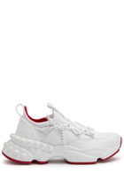 Christian Louboutin Trailnrun Panelled Mesh-knit Sneakers White