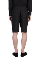 120% Lino Shorts In Black Linen
