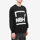 Neighborhood Men's Long Sleeve NH-8 T-Shirt in Black