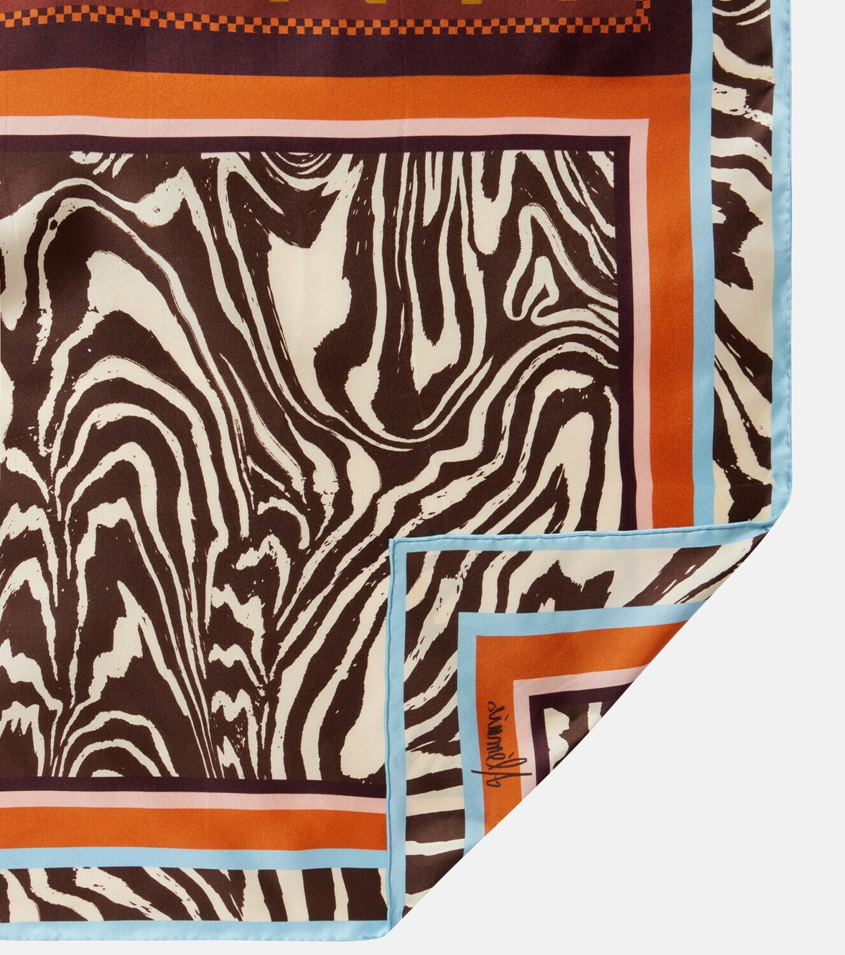 Alémais Wilson printed silk twill scarf