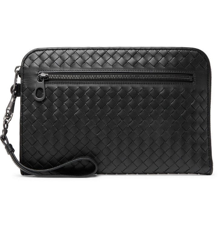 Photo: Bottega Veneta - Intrecciato Leather Travel Wallet - Men - Black