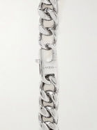 Fendi - Logo-Engraved Silver-Tone Bracelet - Silver