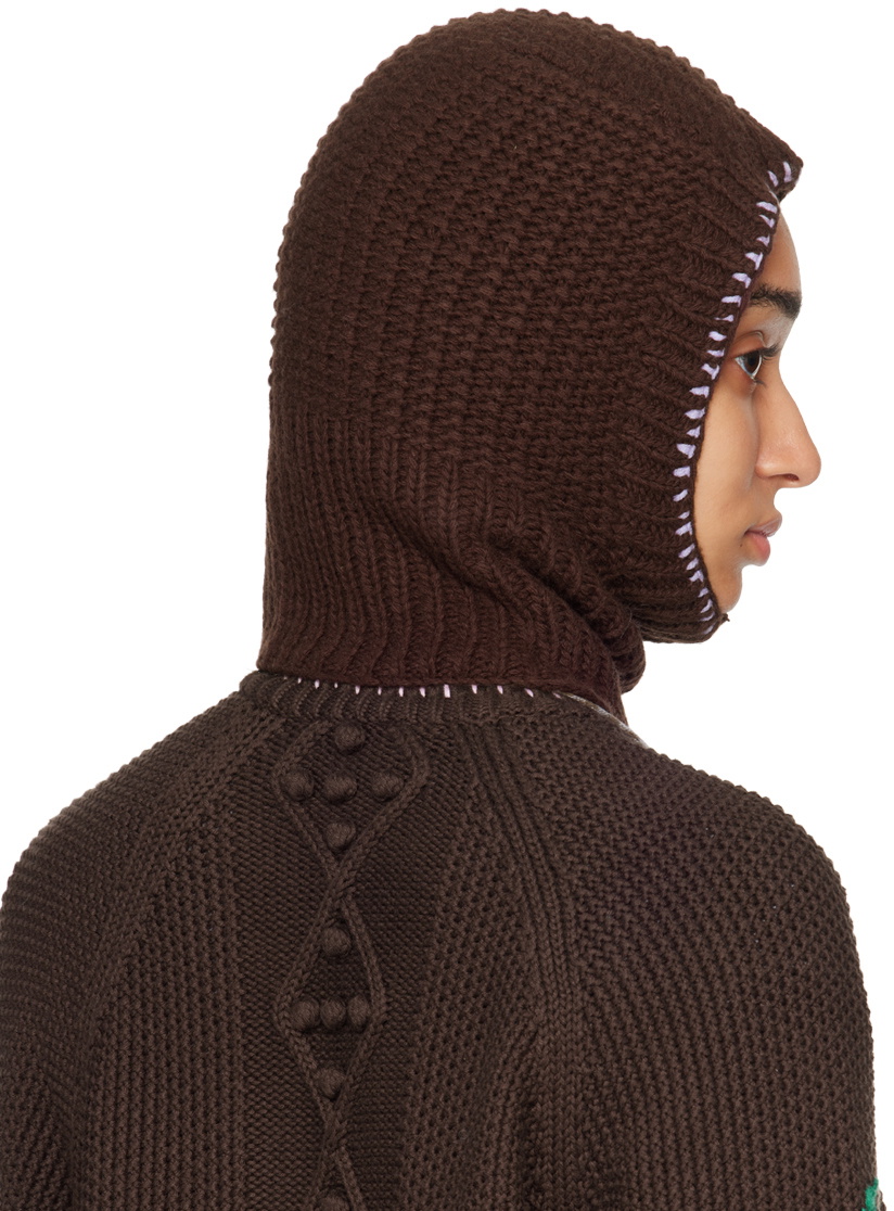 YMC Brown Wool Balaclava YMC