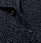 Polo Ralph Lauren - Shawl-Collar Ribbed Cotton Cardigan - Men - Storm blue