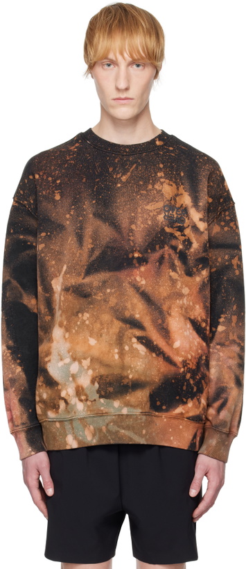 Photo: OVER OVER Black & Orange Easy Sweatshirt