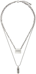 Dsquared2 Silver Double Logo Necklace