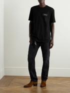 Balmain - Logo-Appliquéd Cotton-Jersey T-Shirt - Black