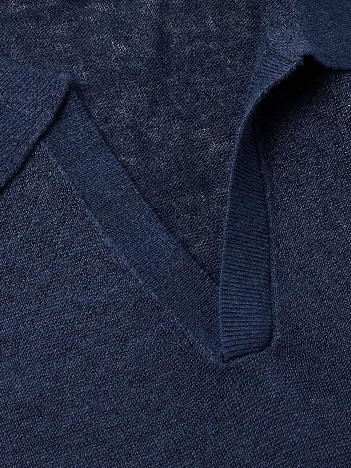 Onia - Linen Polo Shirt - Blue