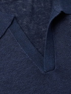 Onia - Linen Polo Shirt - Blue