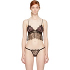 Fleur du Mal Black Rose Lace Cami Bralette