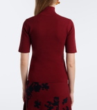 Erdem Floral jacquard turtleneck sweater