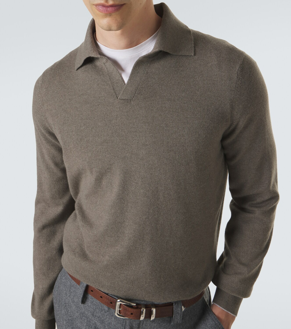Brunello Cucinelli Cashmere polo sweater