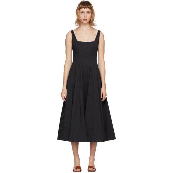 staud a line dress STAUD, Joy Maxi Dress in Black, Size 12