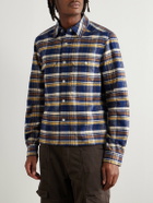 DRKSHDW by Rick Owens - Checked Cotton-Flannel Overshirt - Blue