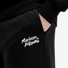 Maison Kitsuné Men's Handwriting Sweat Shorts in Black/White
