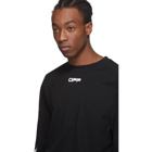 Off-White Black Airport Tape Long Sleeve T-Shirt