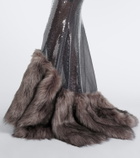 David Koma Sequined gown