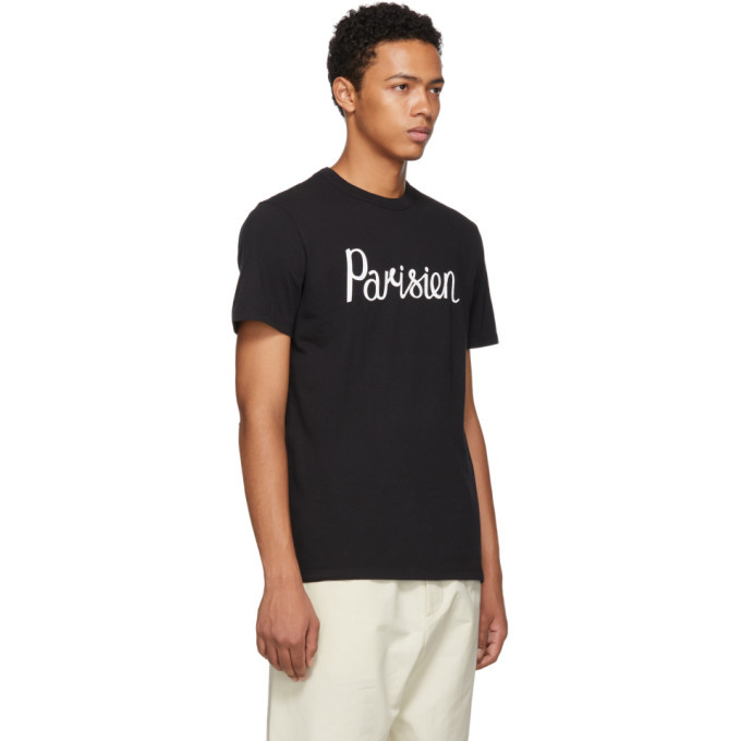 Maison Kitsune Black Parisien T-Shirt Maison Kitsune
