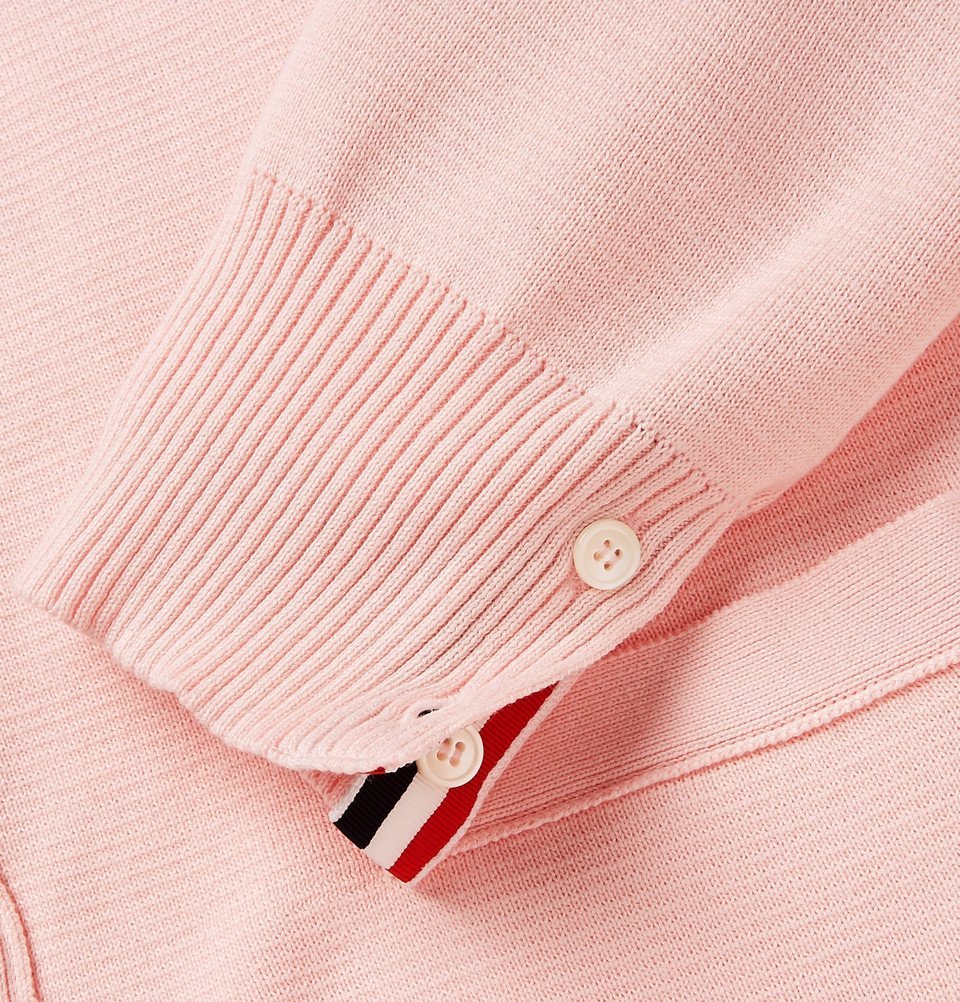 Thom Browne - Striped Cotton Cardigan - Men - Pink