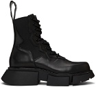 Julius Black Side Gore Lace-up Boots