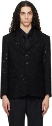Ernest W. Baker Black Single Breasted Blazer