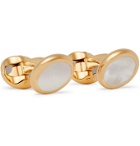 Kingsman - Deakin & Francis Gold-Plated Mother-of-Pearl Cufflinks - Gold