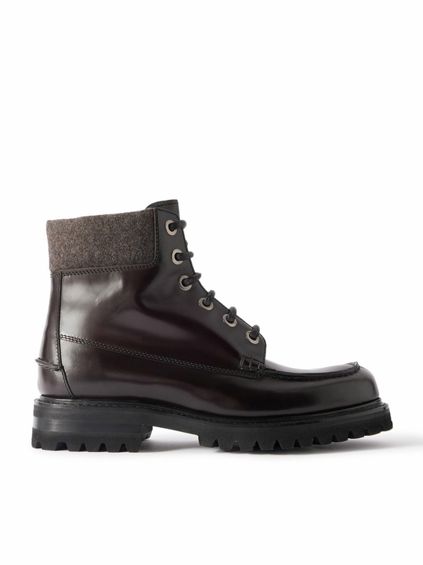 Photo: Church's - Padstow Glossed-Leather Boots - Brown