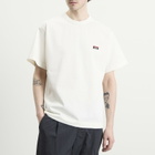 NANGA Men's Eco Hybrid Box Logo Embroidery T-Shirt in White