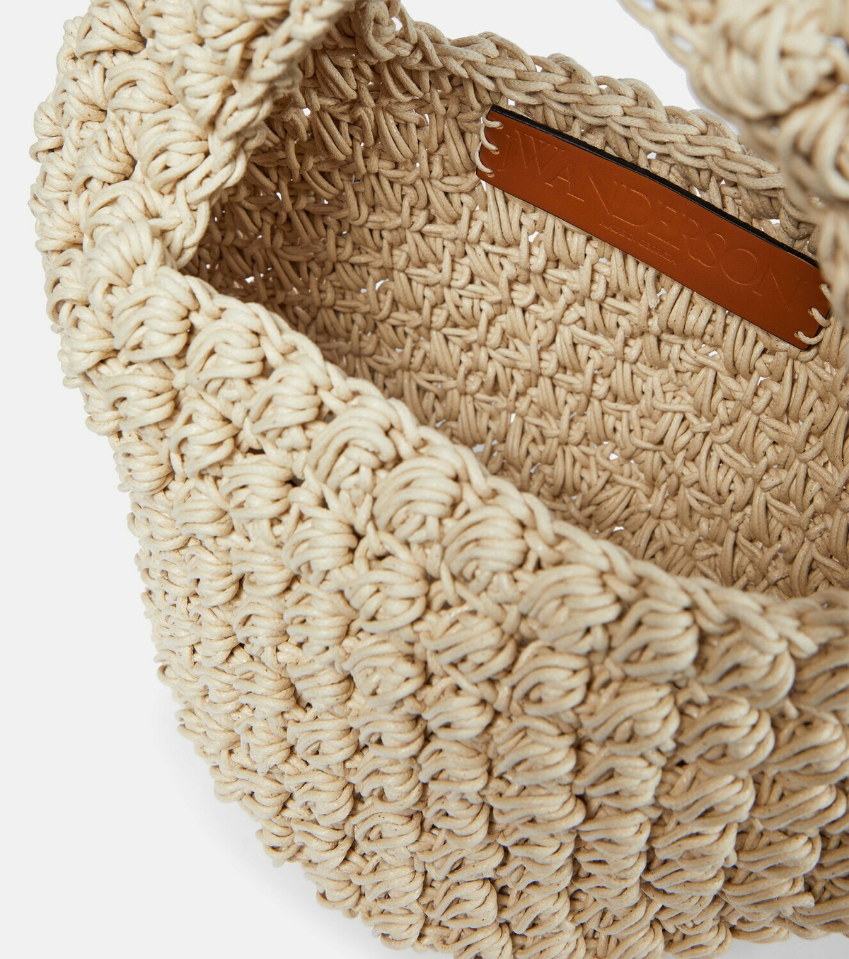 JW Anderson Popcorn cotton woven basket bag JW Anderson