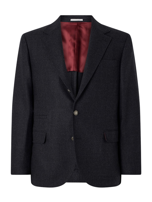 Photo: Brunello Cucinelli - Virgin Wool Suit Jacket - Black