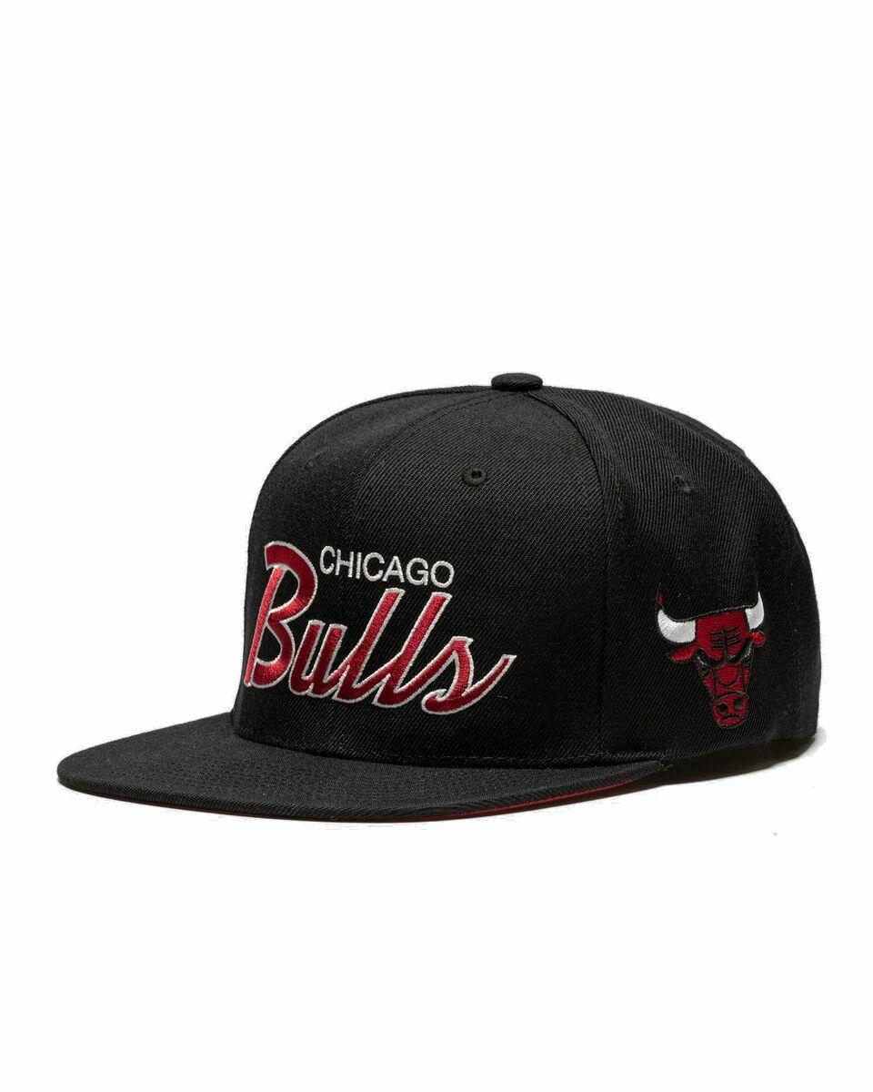 Photo: Mitchell & Ness Nba Team Script 2.0 Snapback Cap Chicago Bulls Black - Mens - Caps