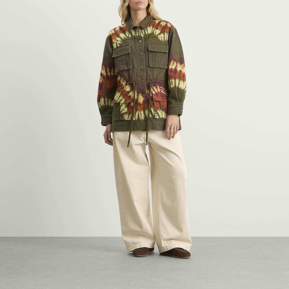 ALÉMAIS Women's Marilyn Denim Jacket in Khaki