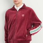 Drôle de Monsieur Men's Drole De Monsieur Velvet Zip Jacket in Wine