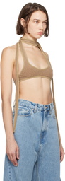 Y/Project Tan Multi-Scarf Bralette