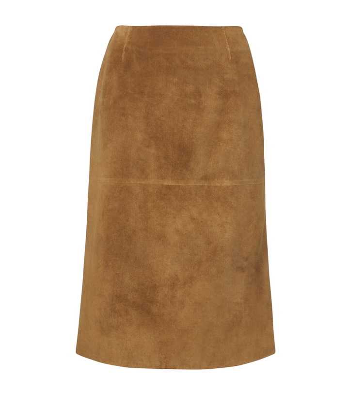 Photo: Jil Sander Suede midi skirt