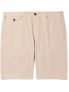 Incotex - Venezia 1951 Slim-Fit Straight-Leg Cotton-Blend Bermuda Shorts - Neutrals