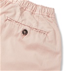 Officine Generale - Phil Garment-Dyed Stretch-Cotton Drawstring Shorts - Pink