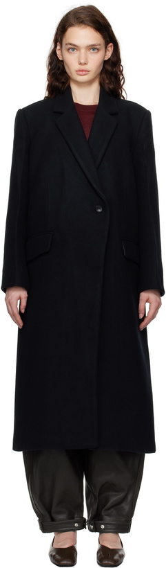 Photo: CO Black Single Button Coat