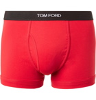 TOM FORD - Stretch-Cotton Jersey Boxer Briefs - Red