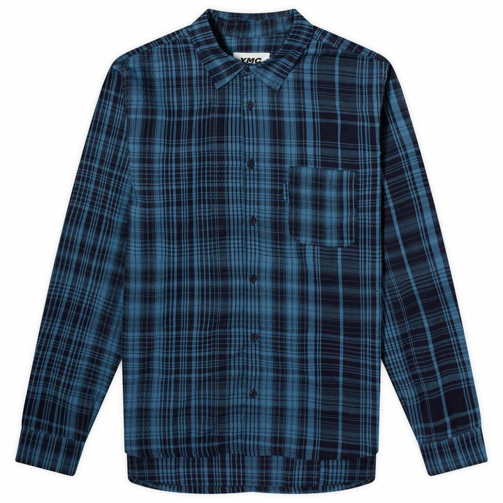 Photo: YMC Men's Curtis Shirt in Indigo Check