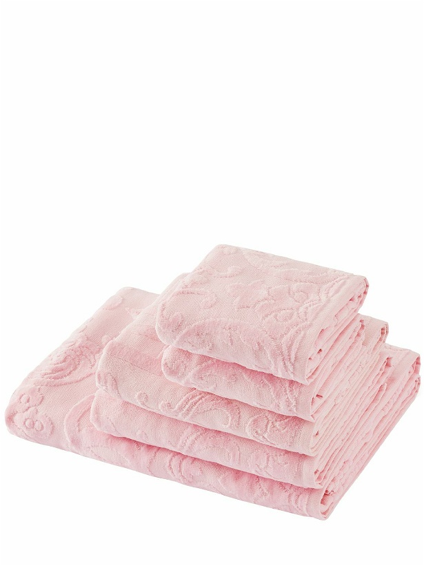Photo: DOLCE & GABBANA - Set Of 5 Cotton Jacquard Towels