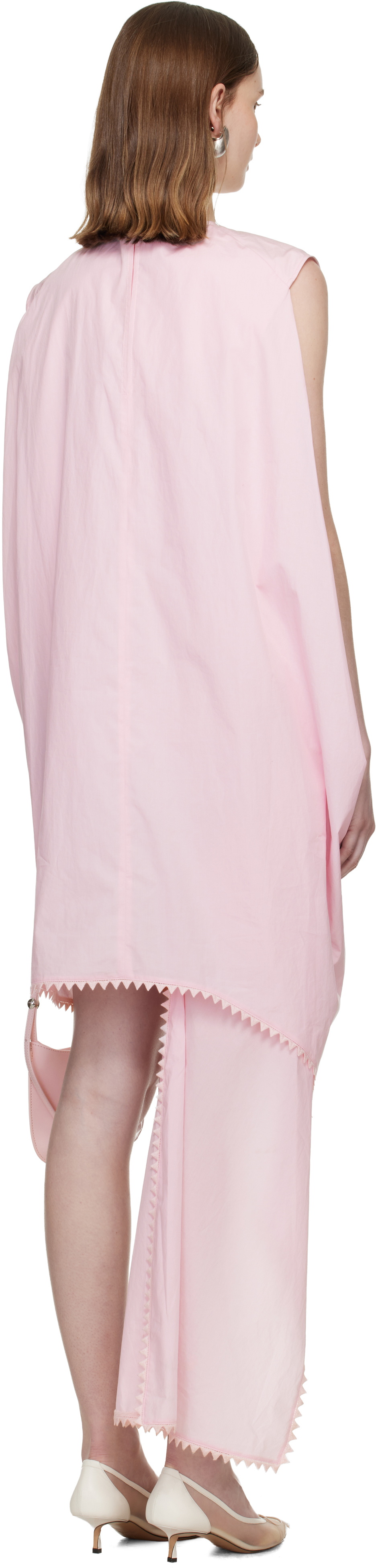 JACQUEMUS Pink 'The Traversin' Minidress