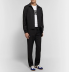 Valentino - Striped Wool and Mohair-Blend Drawstring Trousers - Men - Black