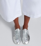 Jacquemus Tennis metallic leather sneakers