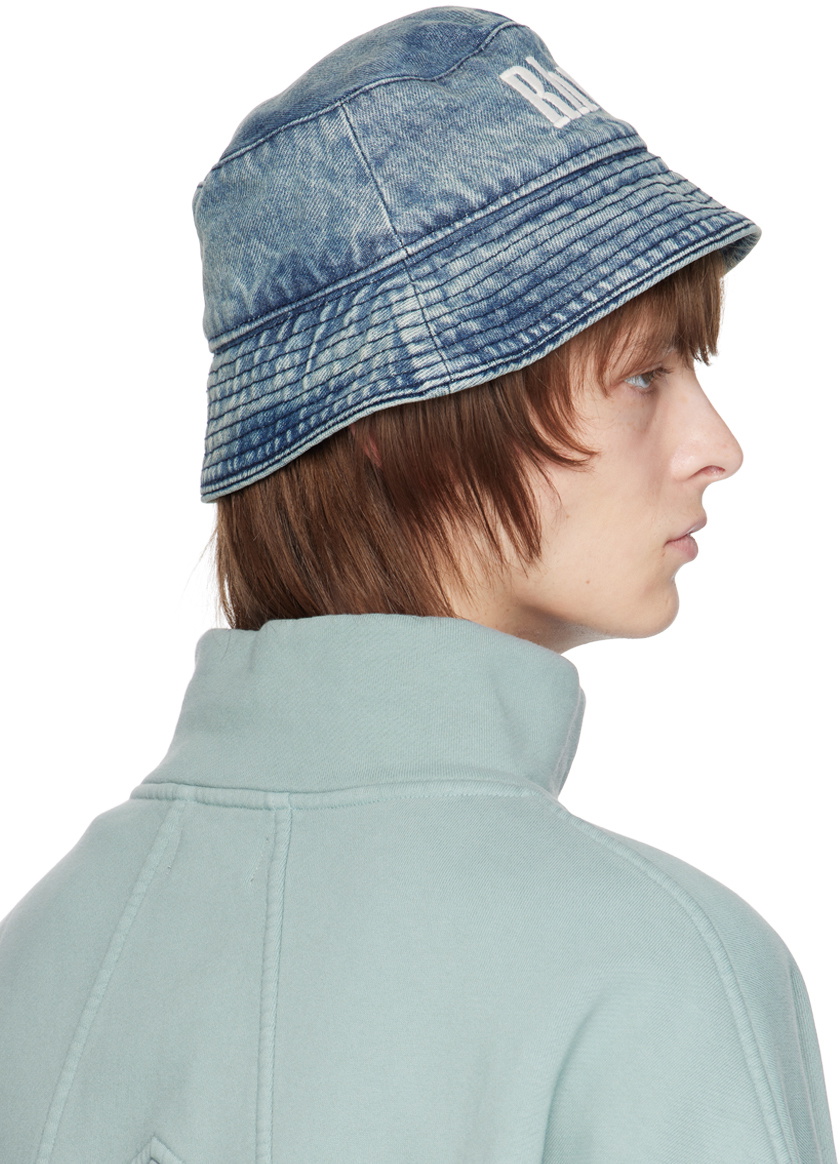 Rhude Blue Logo Bucket Hat Rhude display picture 1