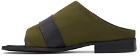 GmbH Green Canvas Sandals