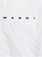 MARNI - Logo Cotton Poplin Boxy S/s Shirt
