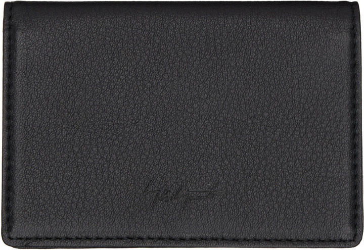 Photo: YOHJI YAMAMOTO Black Leather Card Holder