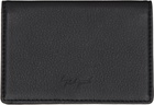 YOHJI YAMAMOTO Black Leather Card Holder